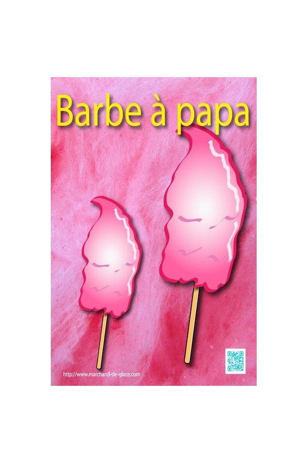 Affiche barbe à papa